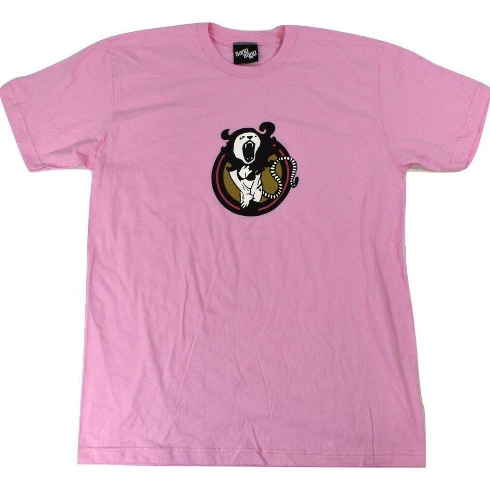 Bang Bang Brand Mens Lion Woman Arctic Monkeys Graphic Pink Shirt New S, L